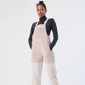 Outdoor Voices Rectrek Zip Off Overalls in Pink - Size Small